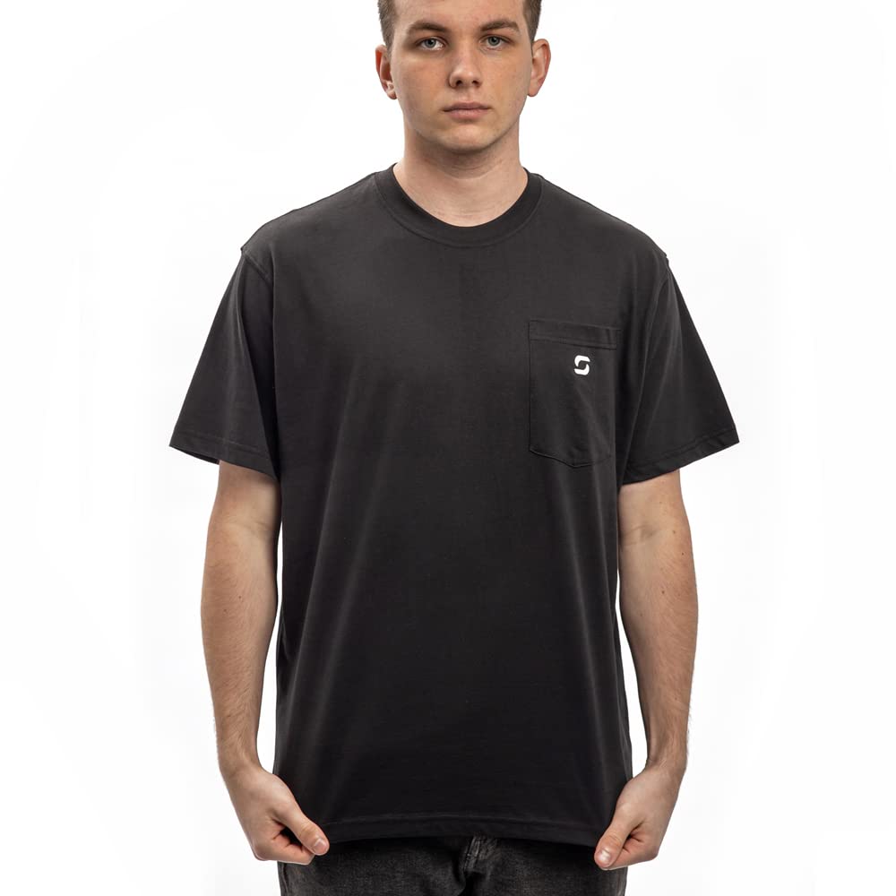 SHOHELL Men's Cotton Pocket T-Shirts Multipack - Soft Comfortable Casual Tees for Everyday Wear, Work & Outdoor Activities