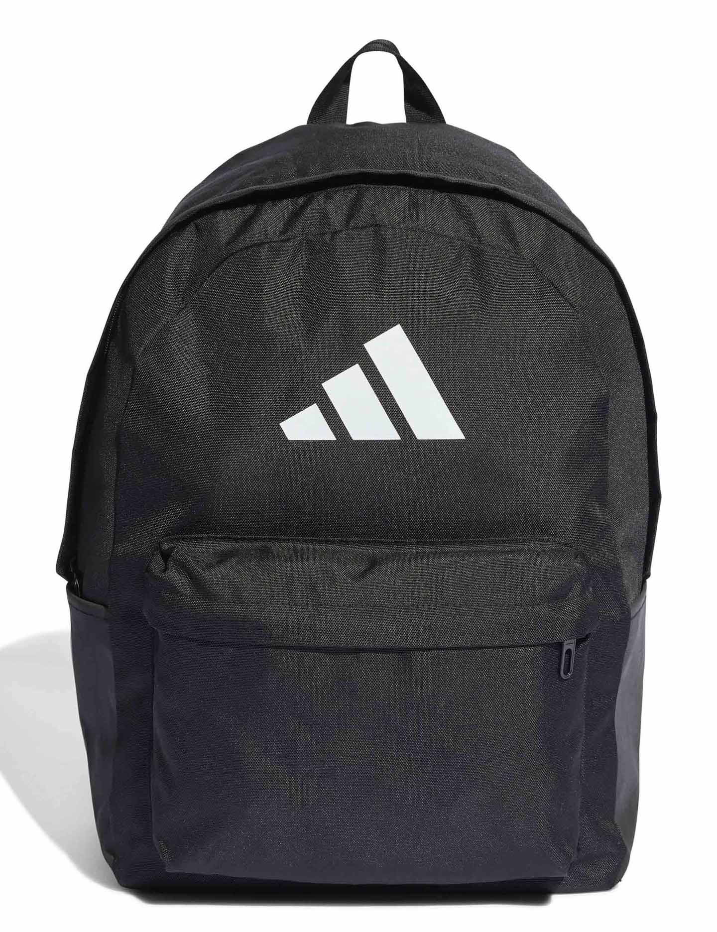Classic 3 Bar Logo Backpack for Men & Women - Stylish Waterproof College School Backpack - Black/White - Perfect for Travel, Work & Daily Commute