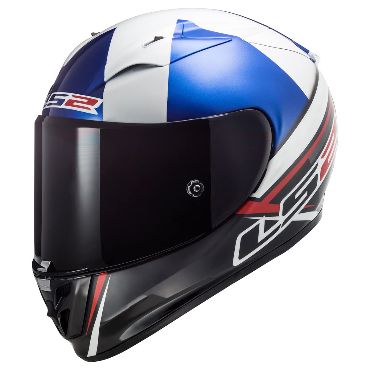 LS2 Arrow Evo Techno Motorcycle Helmet - DOT Certified (Blue/White/Black, Small) - Lightweight & Ventilated for Street Riding & Commuting