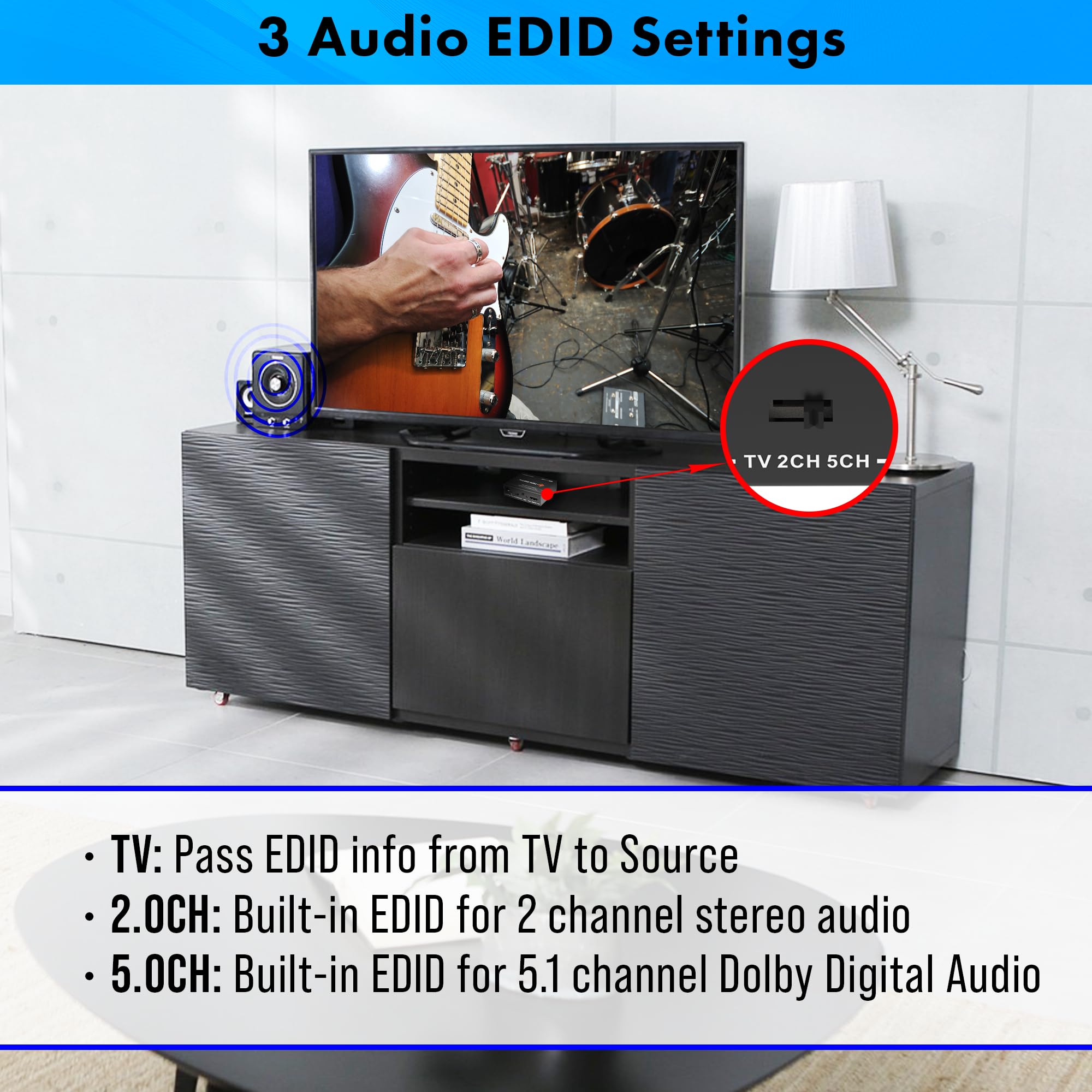 J-Tech Digital HDMI Audio Extractor 4K 60Hz with ARC Support | HDMI to RCA/Optical Converter | Dolby Digital DTS Stereo Audio | Compatible with Laptop, Blu-Ray, PS5, Xbox, Nintendo Switch | Perfect for Home Theater & Gaming Setup (JTECH-AE4KA)