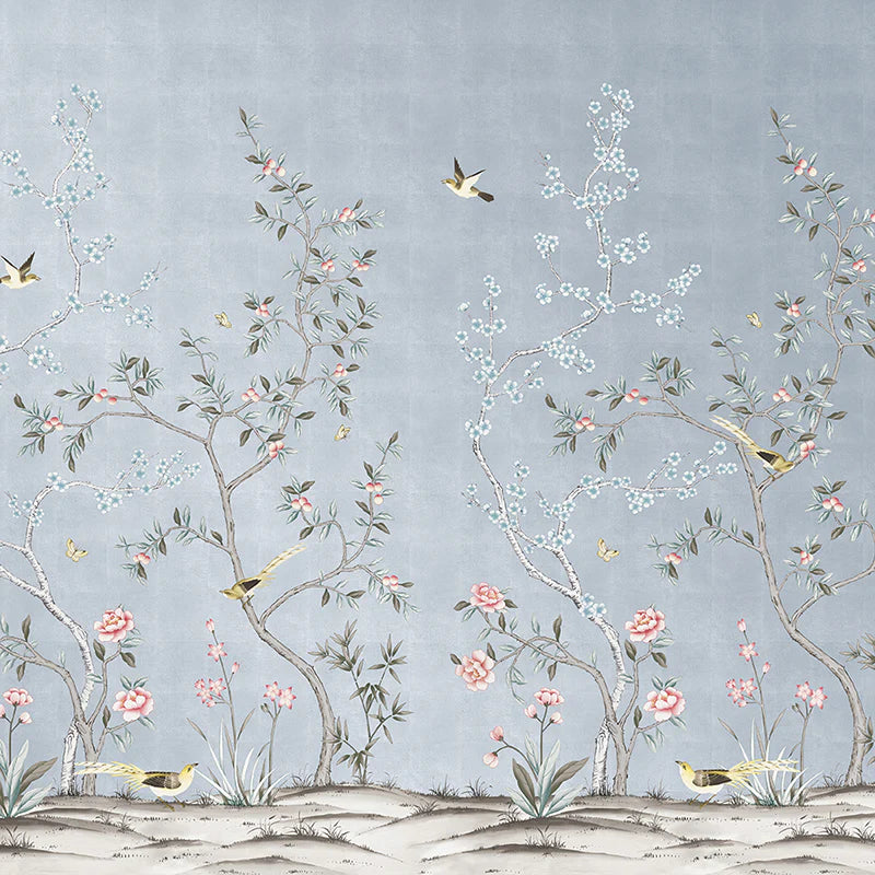Self-Adhesive Garden Wall Mural - Easy Peel & Stick Wallpaper for Home Decor, Living Room, Bedroom & Nursery - Nature Inspired Botanical Design for Indoor Walls