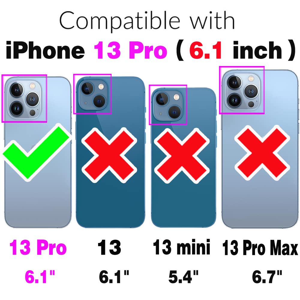 Premium Leather Wallet Case for iPhone 13 Pro (6.1