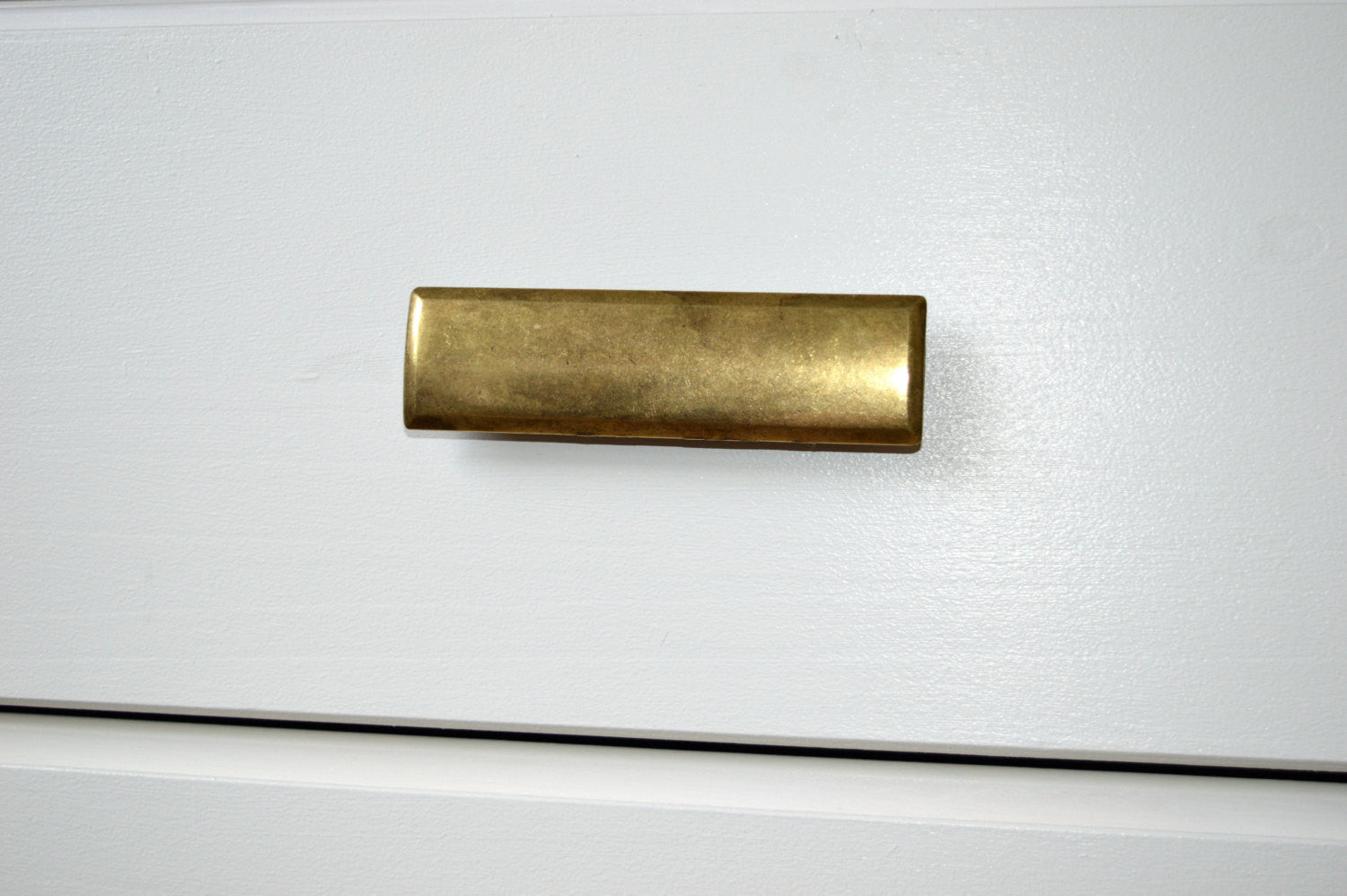 Vintage Aged Brass Rectangular Drawer Pulls - Classic Roman Style Cabinet Handles for Kitchen, Bathroom & Furniture (Set of 10) - Perfect for Home Renovation & DIY Projects
