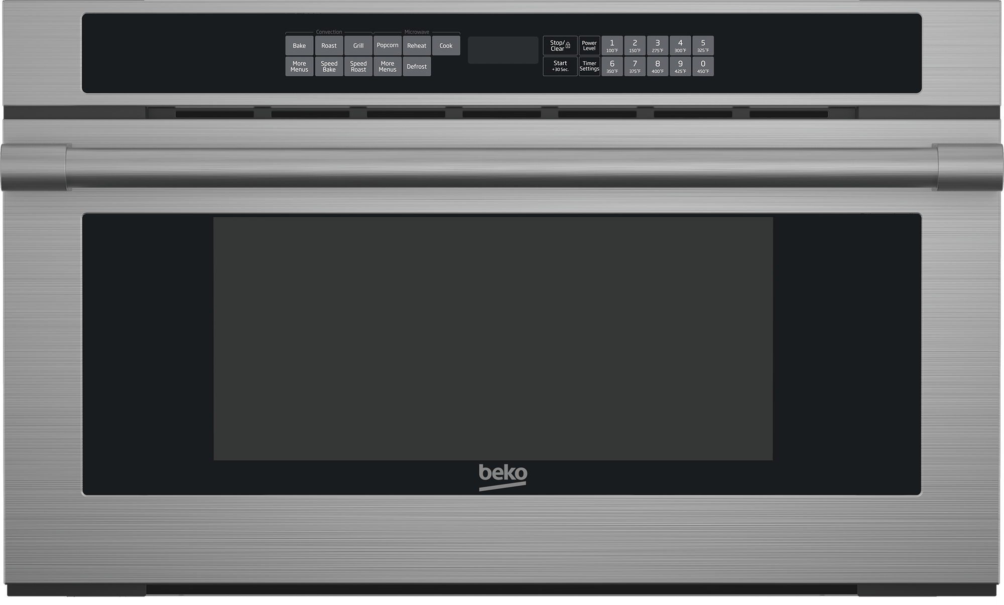 Beko WOSP30100SS Built-In Microwave Oven - 950W, 44L Capacity, Stainless Steel - Perfect for Small Kitchens, Apartments & Office Break Rooms