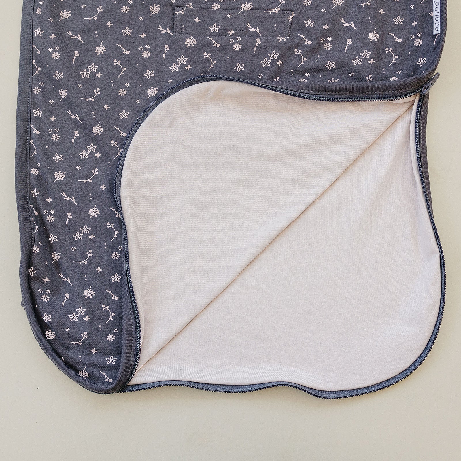 Ecolino® Adjustable Baby Sleep Sack - Organic Cotton Universal Size 2 Months to 2 Years - Small Flower Print for Safe & Comfortable Sleeping - Perfect for Nursery, Daycare & Travel