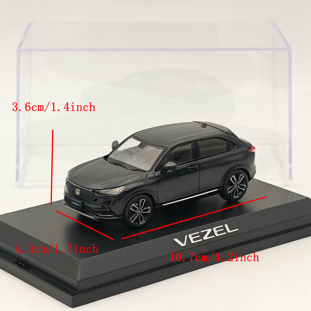 1/43 Scale Honda VEZEL e:HEV Z Crystal Black Diecast Model Car - Limited Edition Collectible for Car Enthusiasts & Display - Perfect for Home/Office Decoration & Model Car Collections