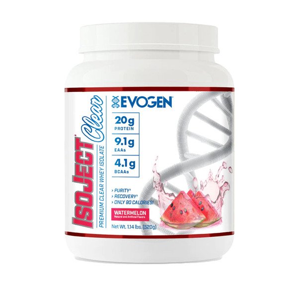 Evogen IsoJect Clear Whey Protein Isolate Powder - 520g for Muscle Recovery & Post-Workout Nutrition - Ideal for Athletes & Fitness Enthusiasts