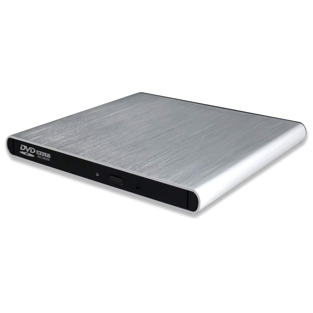SEA TECH 1 Aluminum External USB DVD+RW Drive - Compatible with Apple MacBook Air, Pro, iMac, Mini - Portable Super Drive for Watching Movies, Burning CDs, Installing Software & Backing Up Data