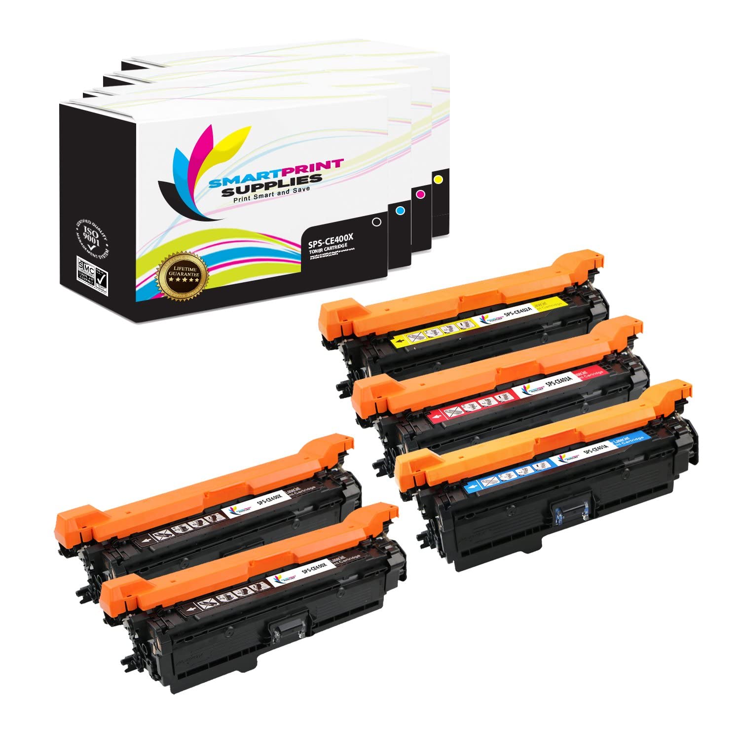 High Yield Replacement Toner Cartridge 507A 507X for HP LaserJet M551 M551dn M551n M551xh Printers (5-Pack, Black/Cyan/Magenta/Yellow) - Office & Home Printing Solution