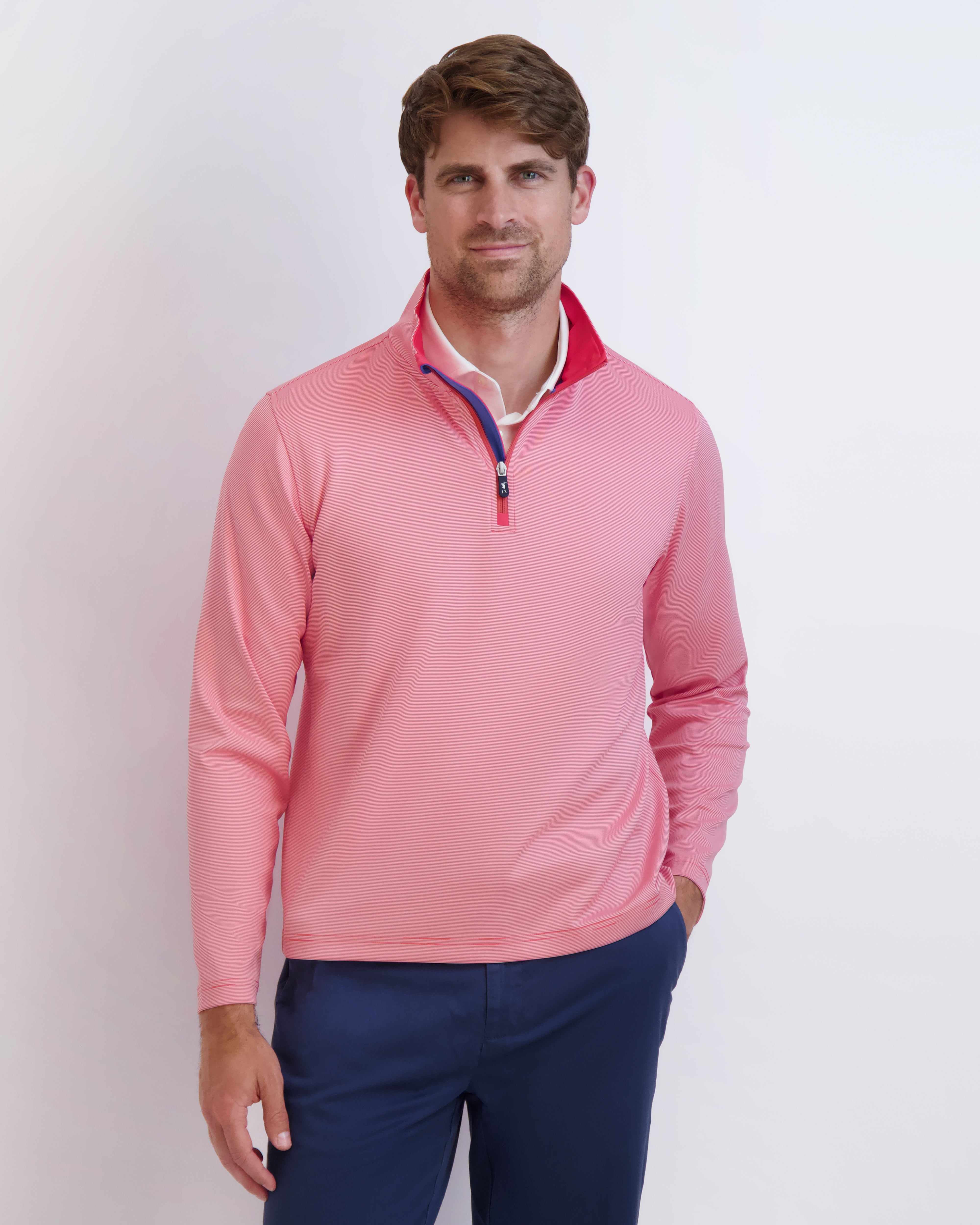 COUGHLIN Men's Quarter Zip Pullover Sweater - Lightweight & Comfortable for Casual Wear, Office, and Outdoor Activities