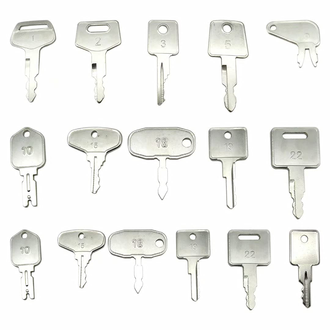 Heavy Equipment Ignition Key Set for John Deere 1020-2030 - Construction & Farming Use