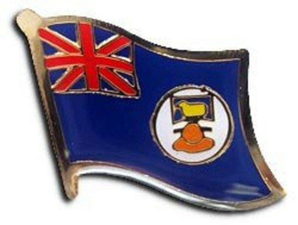 24 Pack Falkland Islands Flag Lapel Pins for Bike Hats & Motorcycle Gear - Durable Metal Studs for Clothing, Caps & Accessories - Perfect for Bikers, Collectors & Patriotic Events