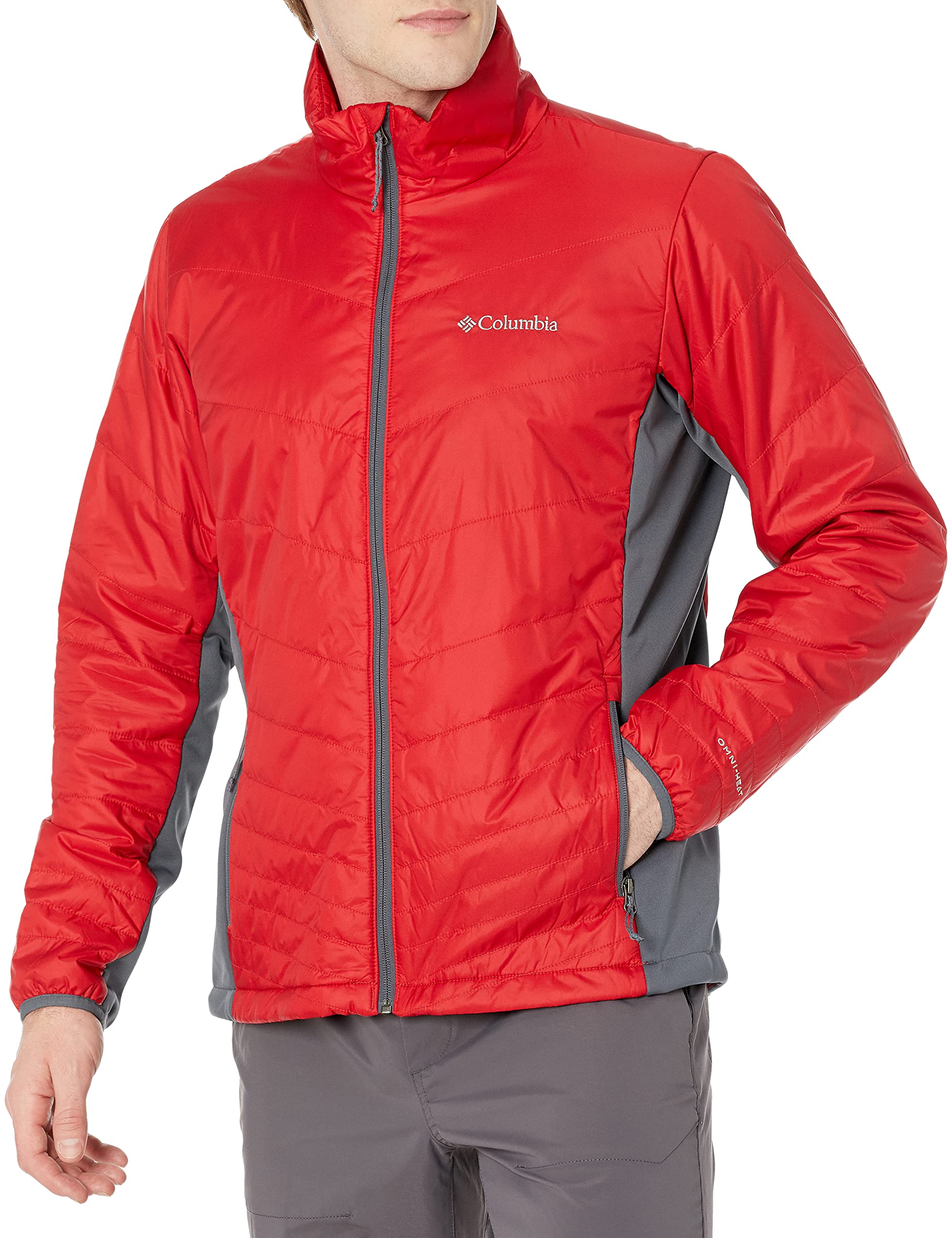 Columbia Men's Mighty Light Hybrid Jacket - Water-Resistant Windbreaker for Hiking, Camping & Outdoor Adventures | Lightweight Packable Travel Jacket