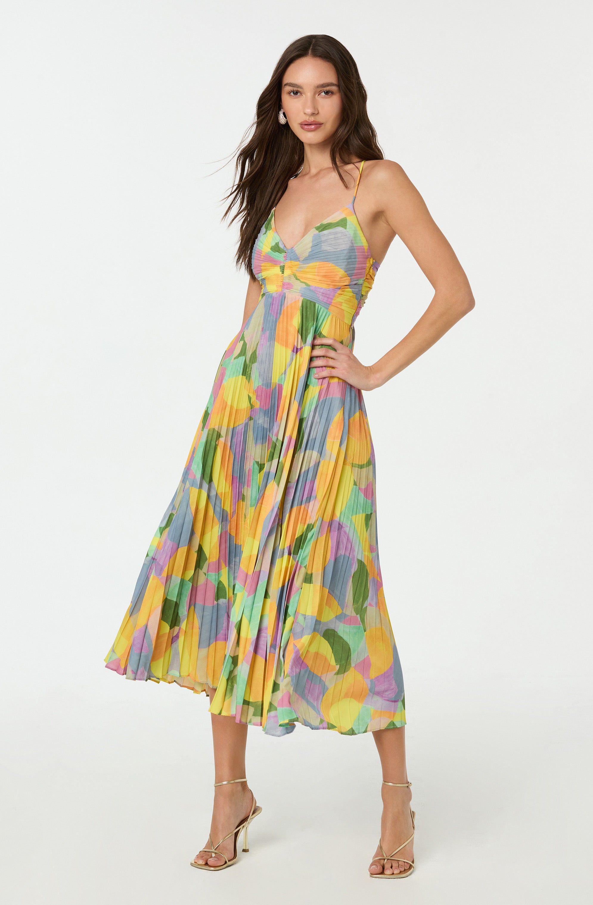 Yellow lilac abst