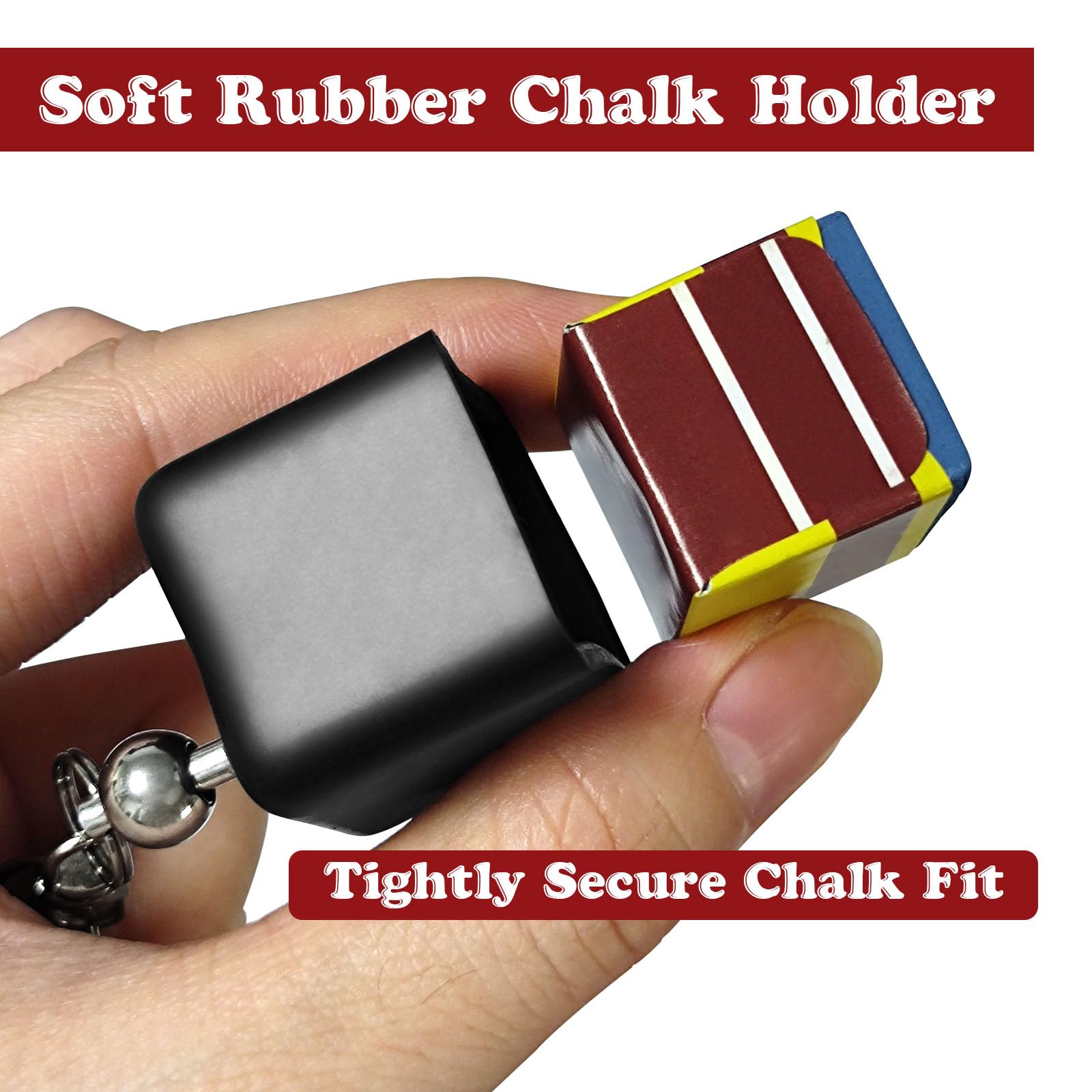 Portable Pool Cue Chalk Holder - Essential Billiards Accessory for Cue Enthusiasts | Perfect for Home Game Rooms, Bars & Professional Tournaments