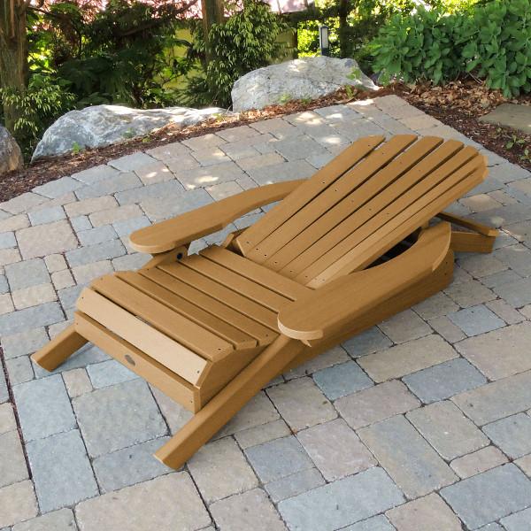 Hamilton Outdoor Folding & Reclining Adirondack Chair - Portable Patio Lounge Chair for Backyard, Poolside & Beach - Weather-Resistant Comfort for Relaxing Outdoors