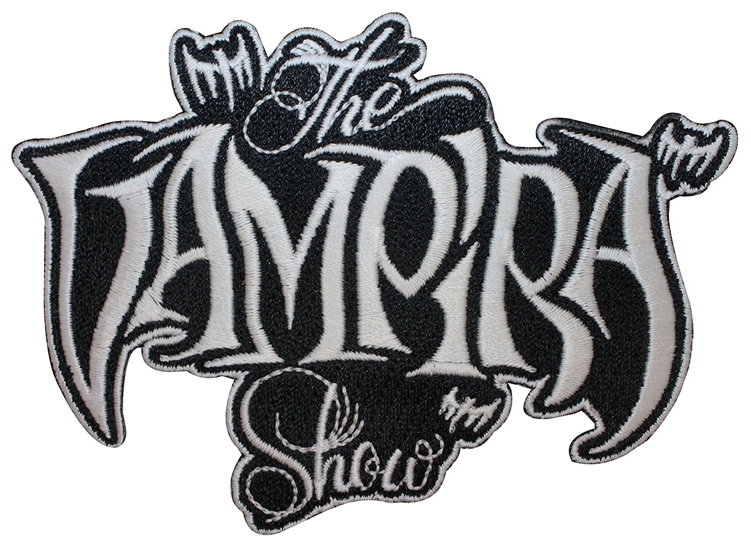 Vampira Show Horror Plan 9 Kreepsville Embroidered Iron-On Patch for Jackets, Bags & DIY Costumes - Gothic Punk Accessory for Halloween & Horror Fans