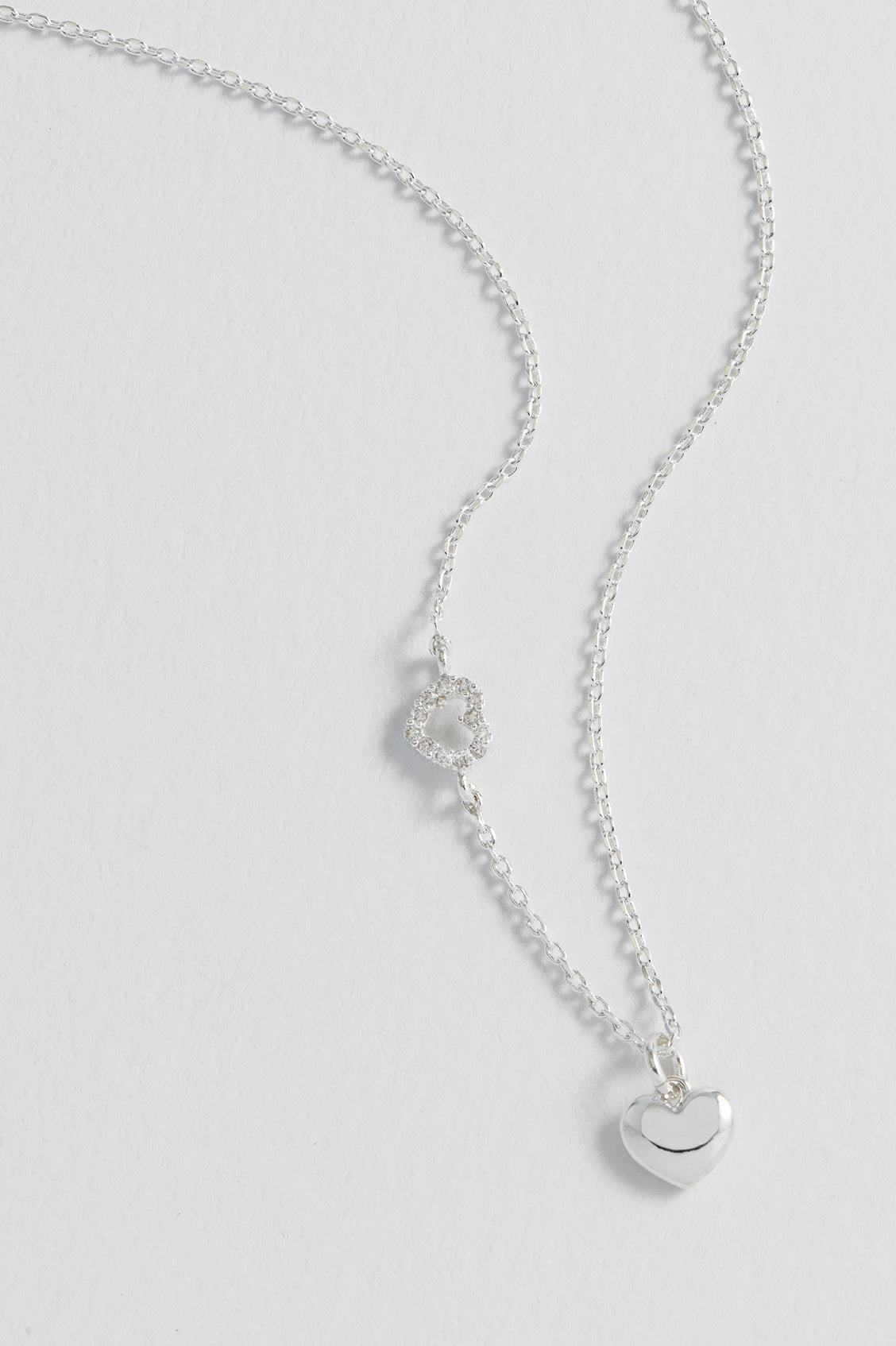 Open Heart CZ Charm Necklace - Elegant Cubic Zirconia Pendant for Women - Perfect for Valentine's Day, Anniversary & Romantic Gifts