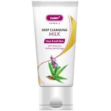 Deep Cleansing Milk 100g (Pack of 3) - Gentle Face Wash for Daily Skincare Routine, Acne & Blackhead Removal
