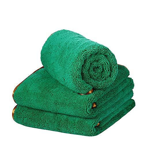 Premium Green Microfiber Cleaning Cloth - 16