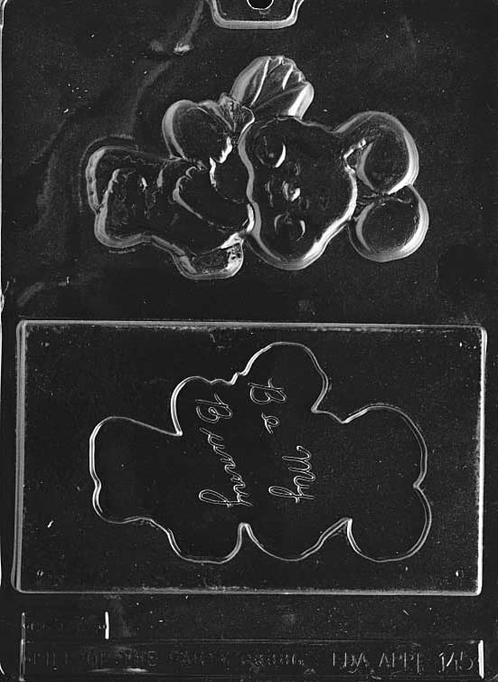BE MY BUNNY 1/2 LB Chocolate Candy Soap Mold Set - Food Safe Plastic, Durable & Reusable Chocolate Making Mold for Easter Treats, DIY Candy Crafts, and Holiday Baking - E145