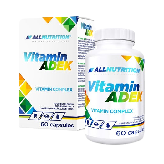 Allnutrition Vitamin ADEK 60 Capsules - Essential Fat-Soluble Vitamins for Immune Support, Bone Health & Vision - Perfect for Daily Wellness & Active Lifestyles