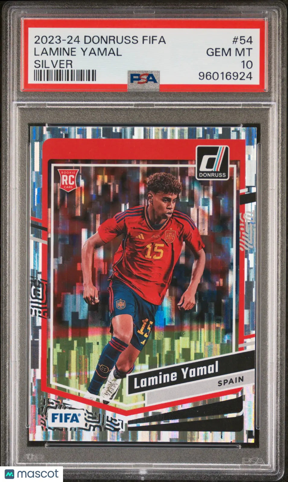 2023-24 Panini Donruss FIFA Lamine Yamal Rookie Card Silver Shock #54 PSA 10 Gem Mint - Perfect for Soccer Collectors & FIFA Trading Card Investors