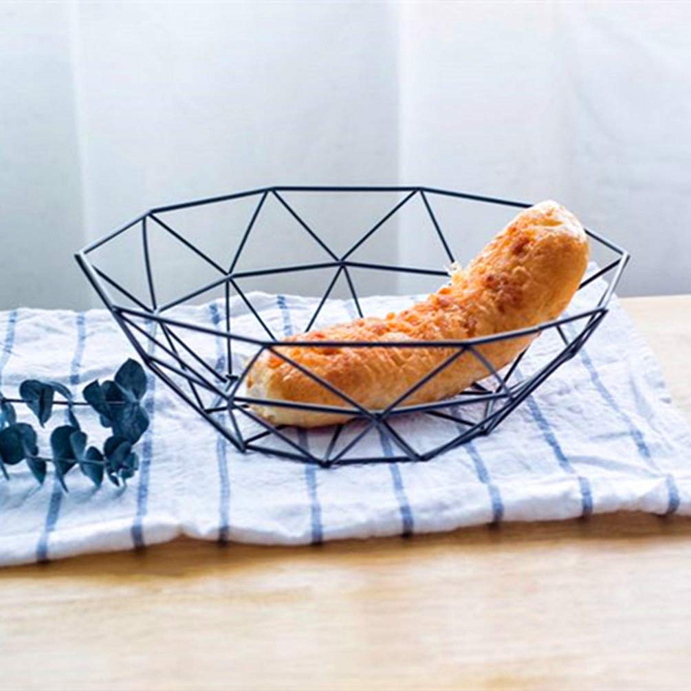 Cabilock 1-Piece Multi-Purpose Storage Basket - Snack Food Drain Basket for Fruits, Vegetables, Kitchen & Bathroom Organization - Perfect for Countertop, Refrigerator & Pantry Storage