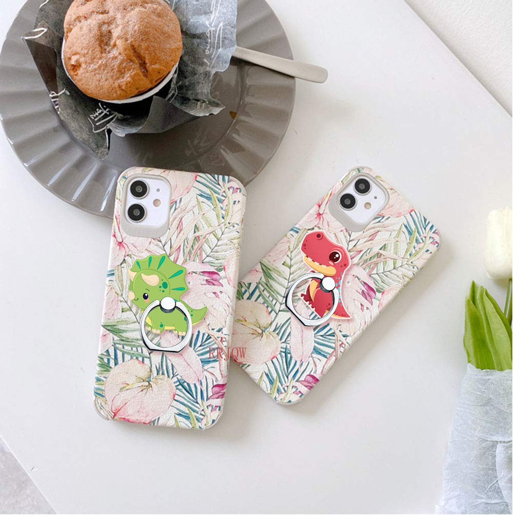 Dinosaur Phone Ring Holder Stand - 360° Rotating Finger Grip for Smartphones & Tablets, 2 Pack - Perfect for Home, Office, and Travel Use