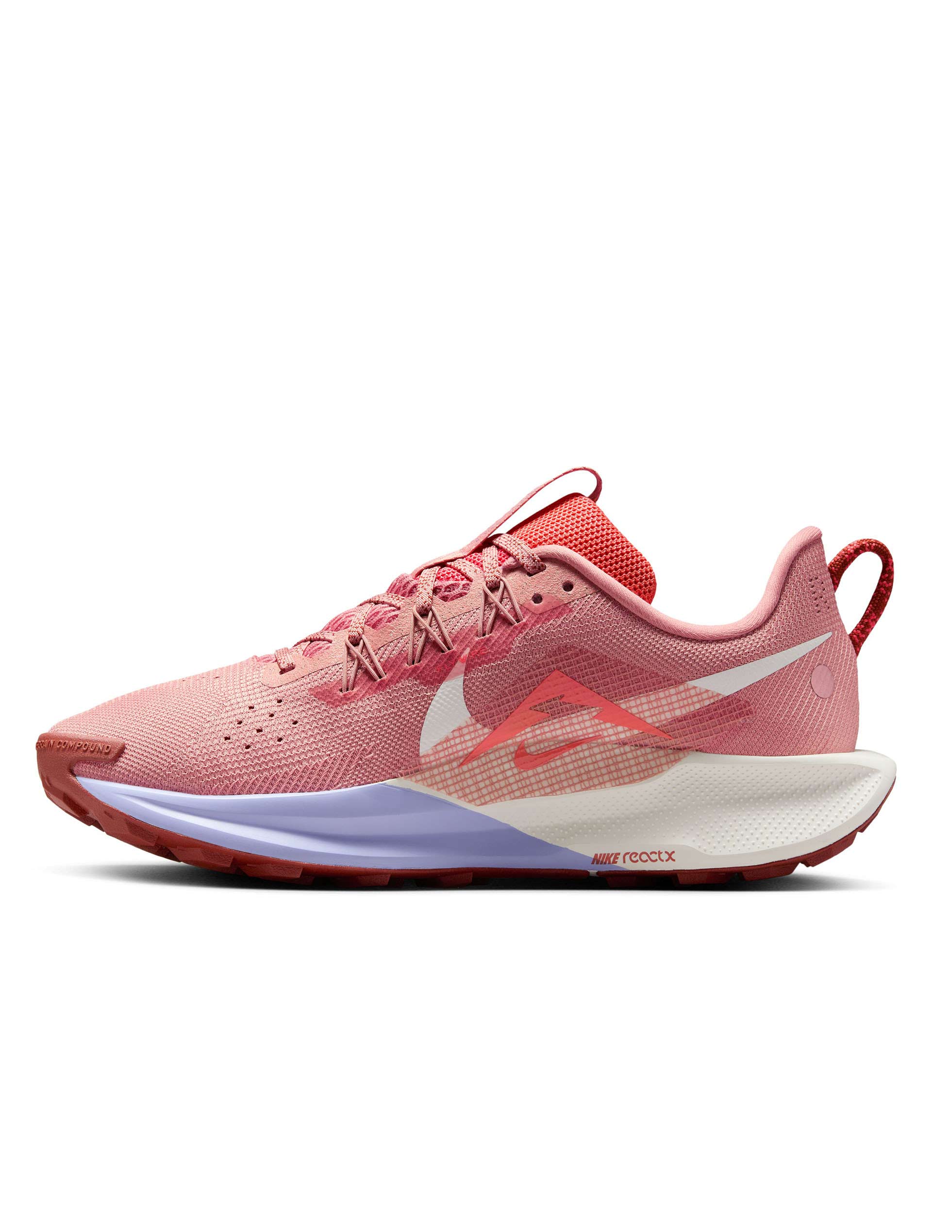 Pegasus Trail 5 Running Shoes - Red Stardust/Sail/Lilac Ice/Mars Stone | Lightweight Trail Runners for Men & Women | Perfect for Hiking, Jogging & Outdoor Adventures