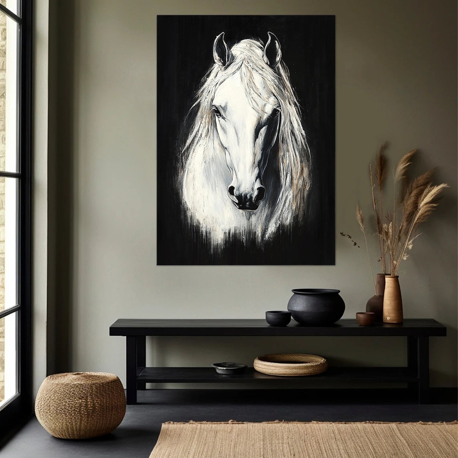 Animal Art Painting #AP102 - Handmade Canvas Wall Decor for Living Room, Bedroom & Office - Perfect Gift for Pet Lovers & Home Decor
