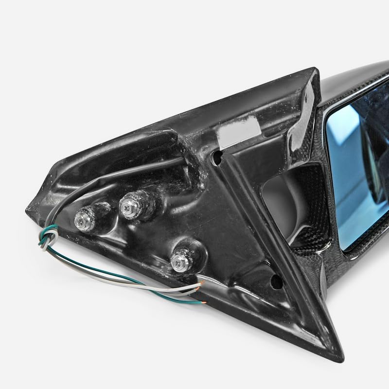 Carbon Fiber Rear View Mirrors for Nissan Skyline R34 GTR/ER34 (Right Hand Drive) - Aero Mirror Replacement Trim & Body Kit (2pcs) - Perfect for Racing & Car Styling Upgrades