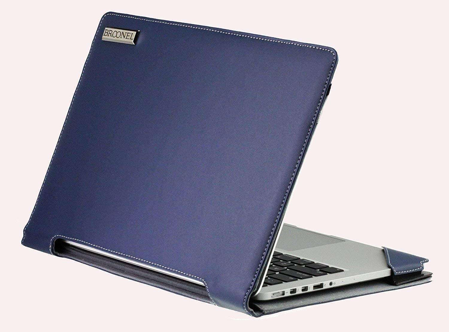 Broonel Profile Series Blue Leather Laptop Case for Fusion5 11.6
