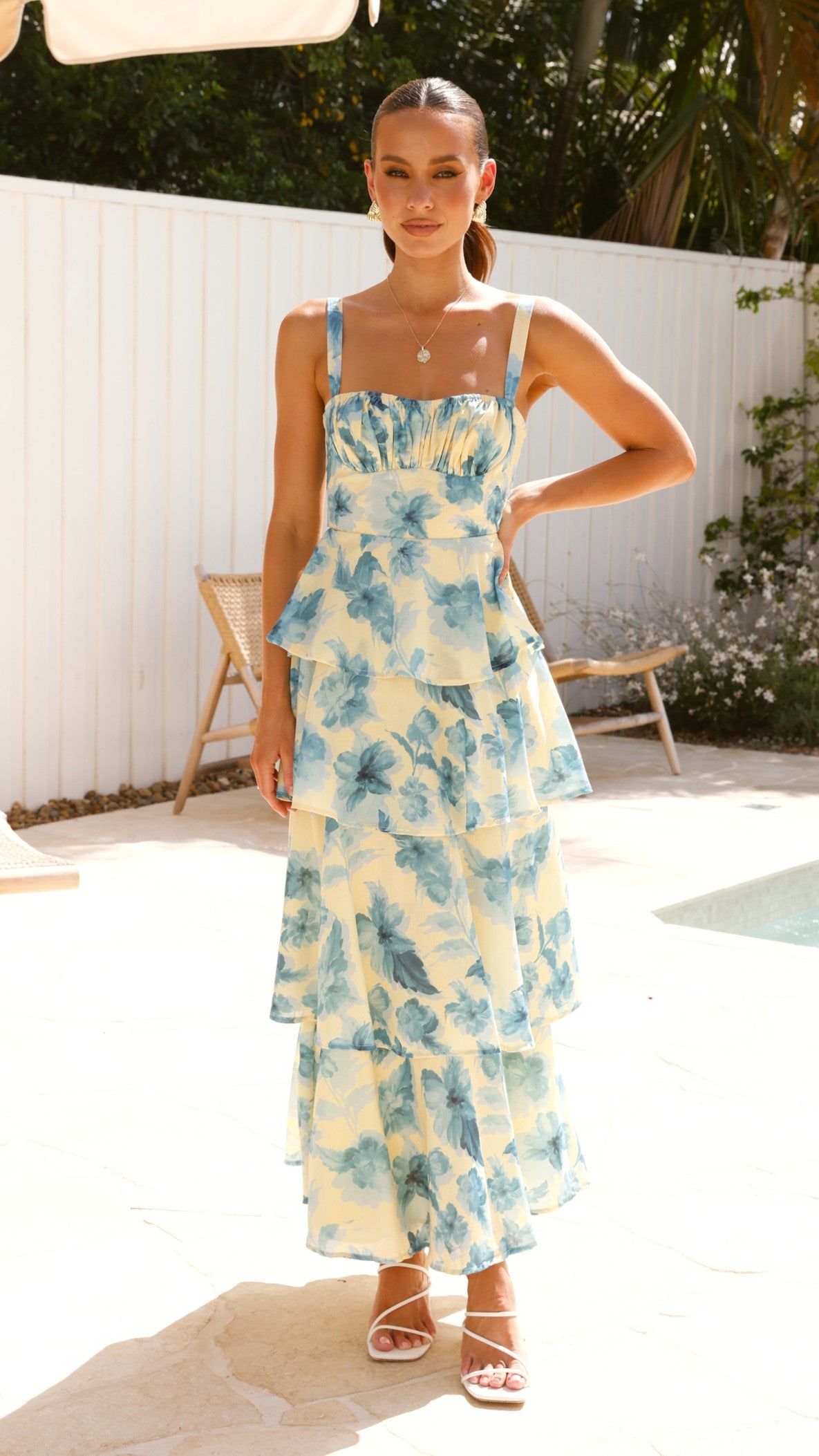 Indi Maxi Dress - Yellow Floral Print Long Summer Dress for Women | Perfect for Beach, Vacation & Boho Style Outfits