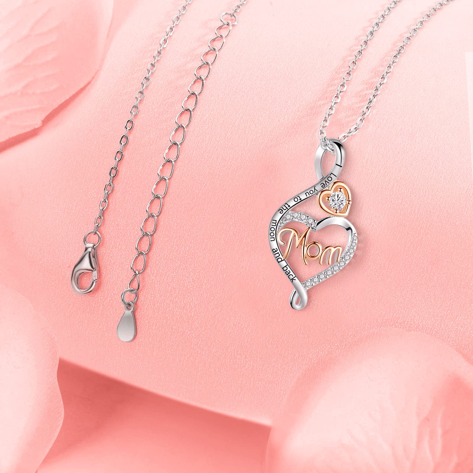 Sterling Silver Mom Nana Grandma Necklace - Elegant Mother's Day & Birthday Jewelry Gift for Women, Wife, Grandma from Daughter or Son | Perfect for Special Occasions, Anniversaries & Heartfelt Surprises
