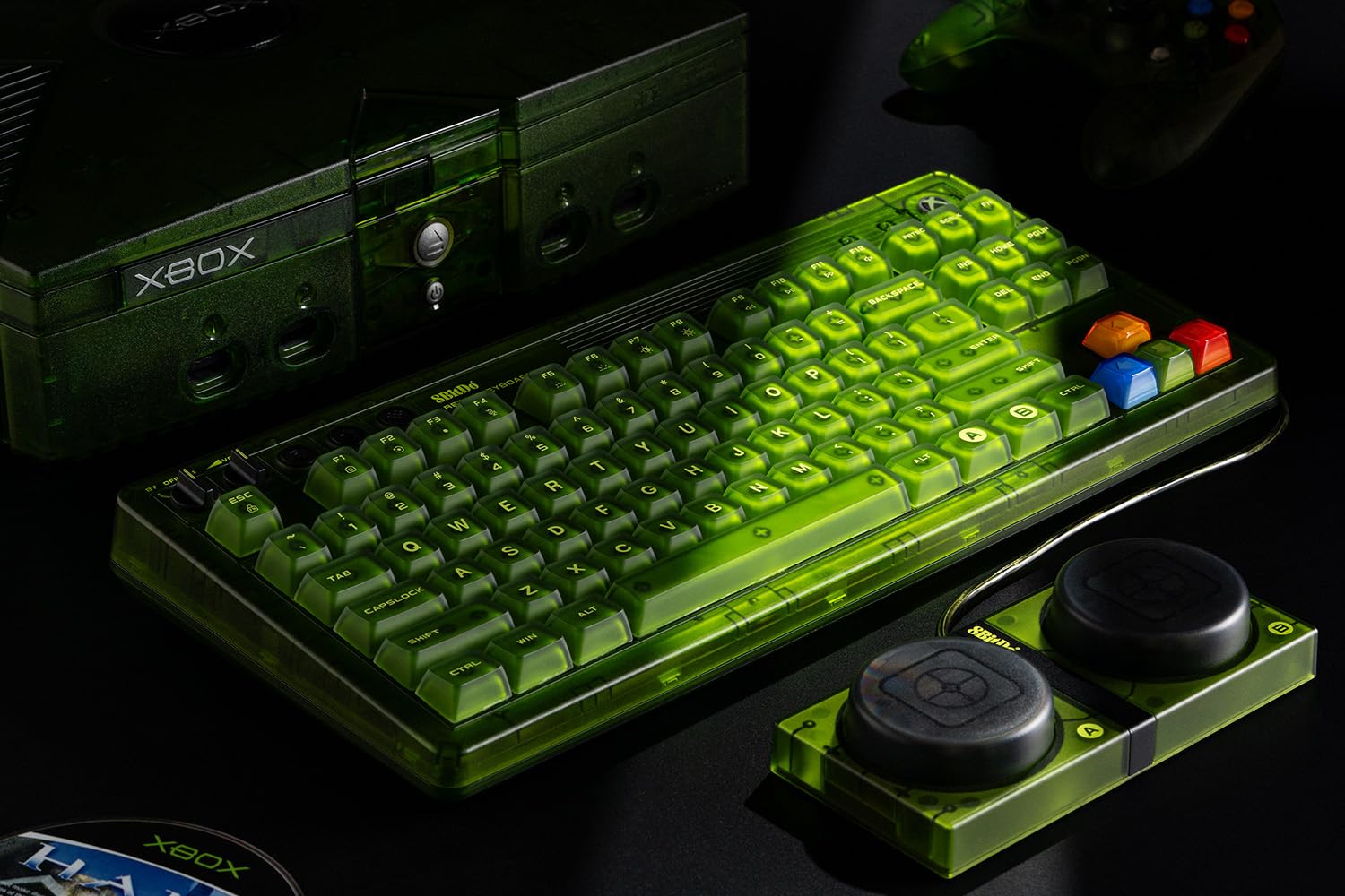 8BitDo Retro 87 Mechanical Keyboard - RGB Backlit Wireless Gaming Keyboard with Bluetooth/2.4G/USB-C Connectivity | Hot-Swappable Switches | Officially Licensed Xbox Edition for Windows & Android | Perfect for Retro Gaming, Office Work & Streaming Setup