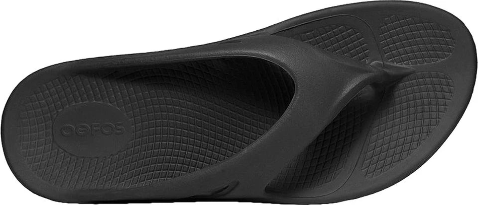 OOFOS Unisex Original Recovery Sandals - Black | Comfortable Arch Support for Men & Women | Perfect for Post-Workout, Beach & Everyday Wear