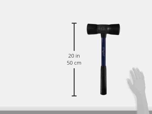 Ken-Tool 35421 Dead Blow Fiberglass Handled Hammer - Heavy Duty 16oz Mallet for Auto Repair, Woodworking & Construction - Shock Absorbing Non-Marring Hammer for Professional Mechanics & DIY Projects