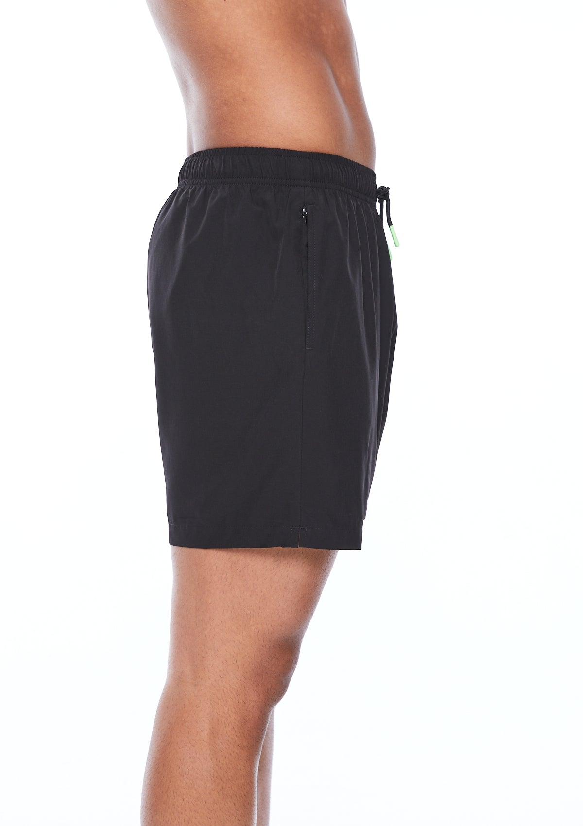Black & Neon Green Stretchable Fabric - Soft & Durable for Activewear, Dance Costumes & Yoga Pants | Perfect for Sports, Fitness & Performance Outfits