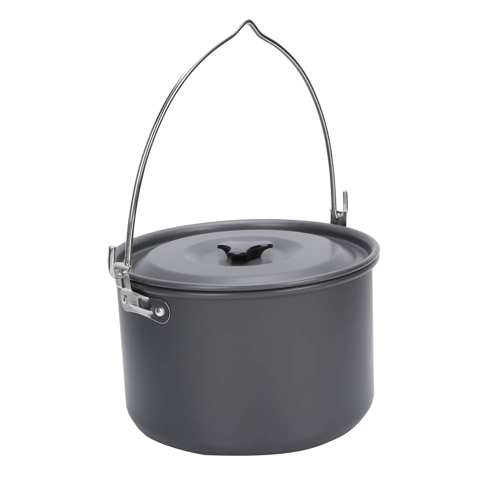 High-Temperature Resistant Camping Cookware Set with Handle & Lid - 5-8 Person Outdoor Cooking Pot for Picnics, Hiking & BBQ | Perfect for Camping, Backpacking & Outdoor Adventures