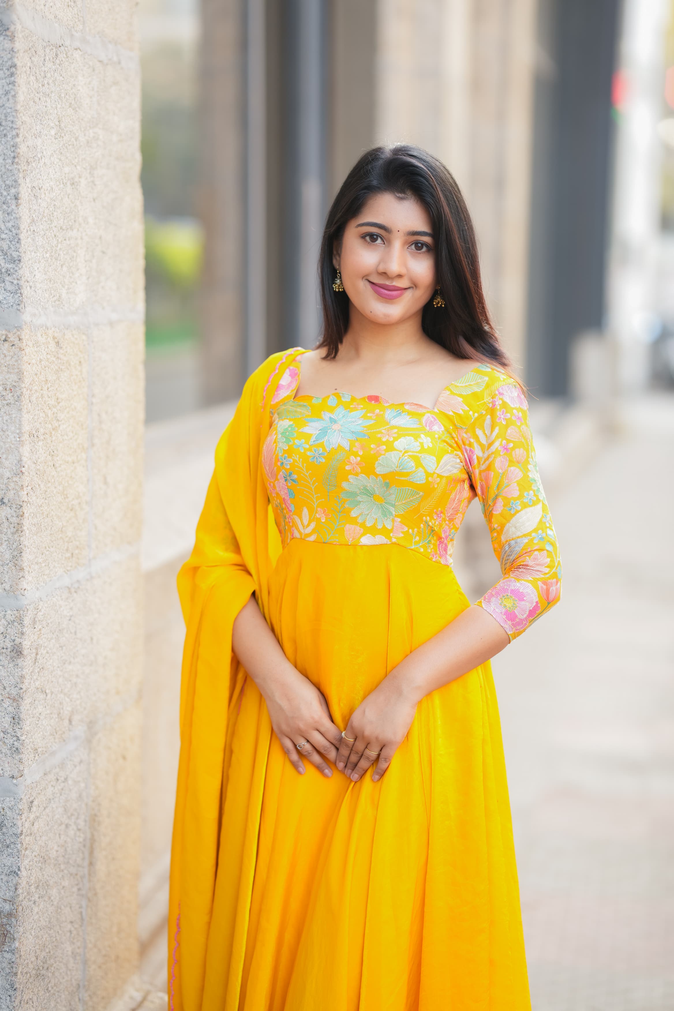 Geetha Premium Designer Anarkali Suit - Elegant Indian Ethnic Dress for Women | Perfect for Weddings, Parties & Festive Occasions