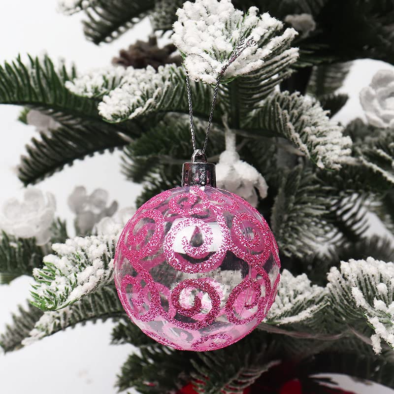 12Pcs 6cm Shatterproof Christmas Baubles - Durable Xmas Tree Ornaments & Hanging Decorations for Holiday Home, Party, and Festive Gift Giving