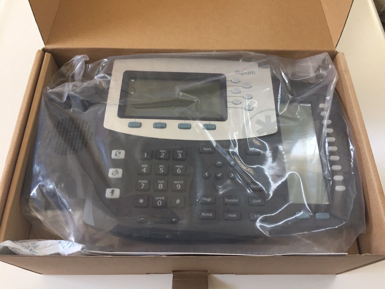 Digium D70 6-Line SIP IP Phone with HD Voice & PoE Support - Ideal for Office Business VoIP Communication & Conference Calls