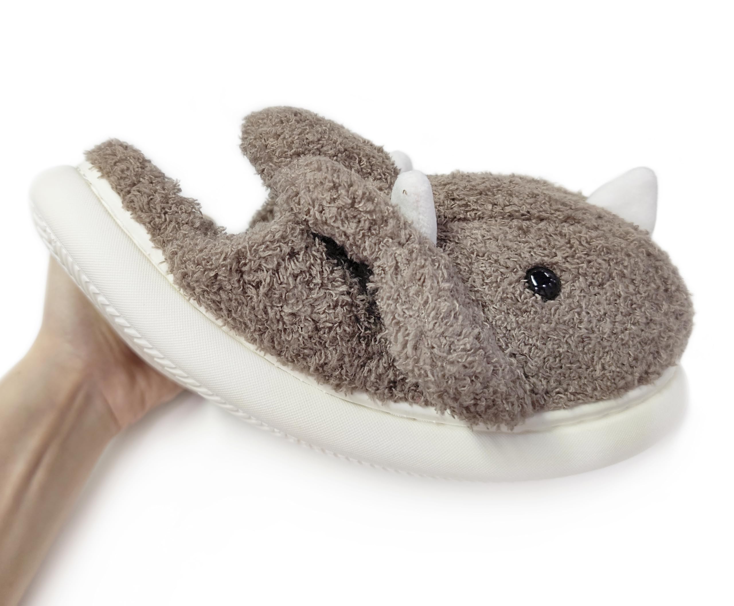 **Unisex Dinosaur Slippers - Plush Fuzzy House Shoes for Men & Women - Soft Indoor/Outdoor Winter Sandals for Cozy Home & Lounge Wear (2024)**    *(Perfect for Gift Giving, Christmas, Halloween & Everyday Comfort!)*