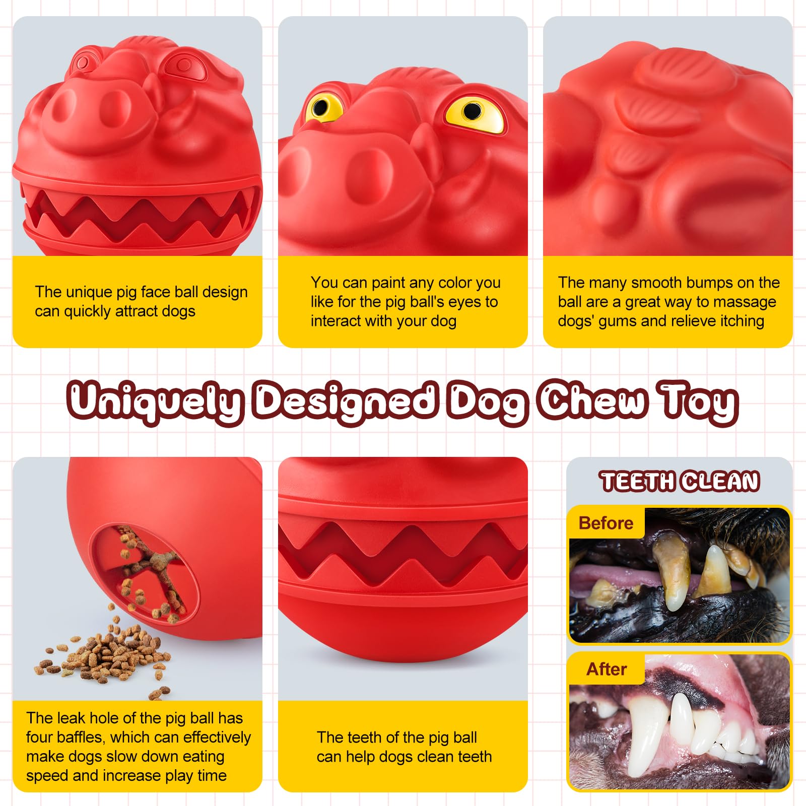 Ultra Durable Dog Chew Toys for Aggressive Chewers - Heavy Duty Chew Proof Toys for Large Breed Dogs - Tough Treat Dispensing Toys to Relieve Boredom | Perfect for Playtime, Training & Mental Stimulation