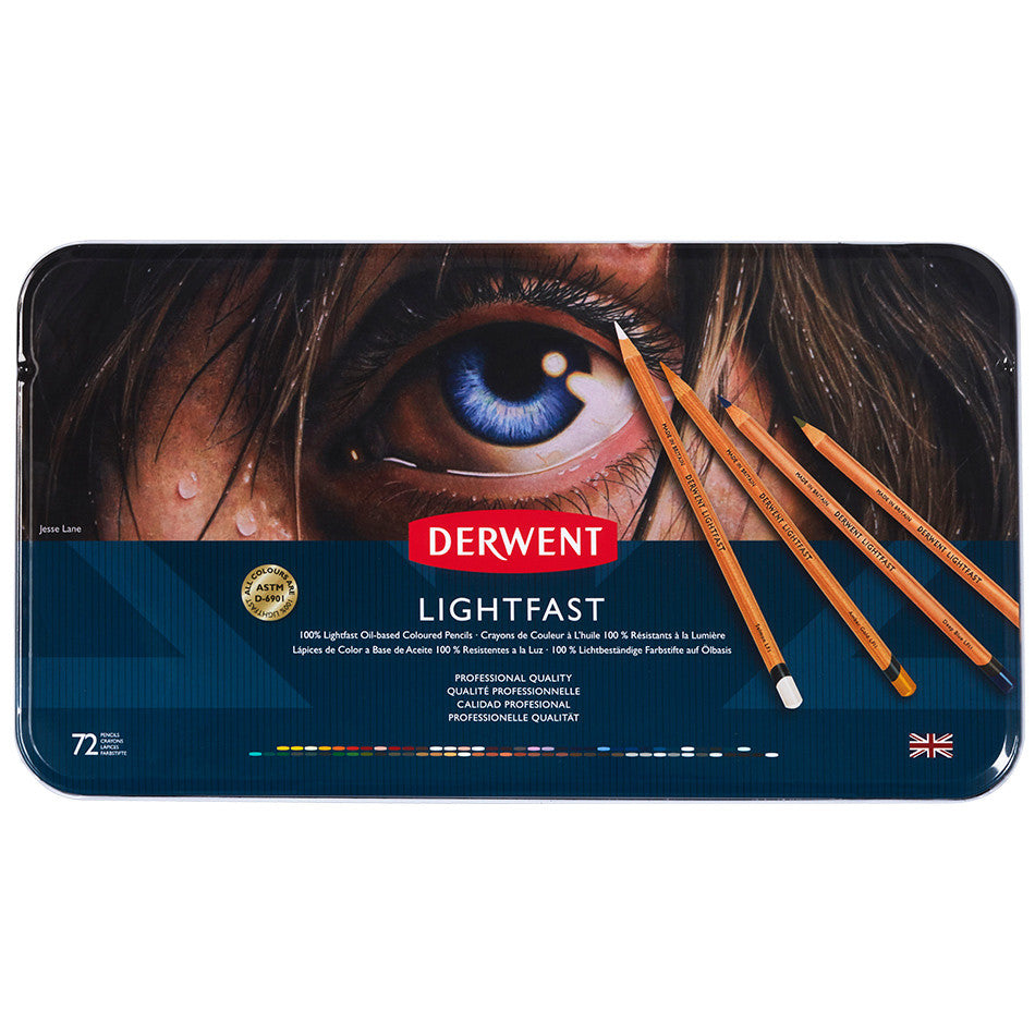Derwent Lightfast Colored Pencils Set - 36 Premium Artist Pencils with Extension Tin (36 Extra Slots) for Professional Drawing, Sketching & Coloring | Perfect for Artists, Illustrators & Adult Coloring Books