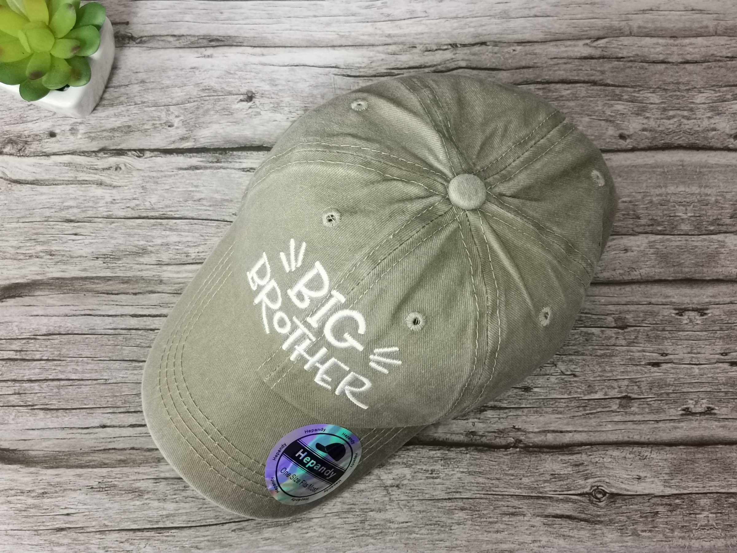 Hepandy Embroidered Brother Hats for Men - Casual & Streetwear