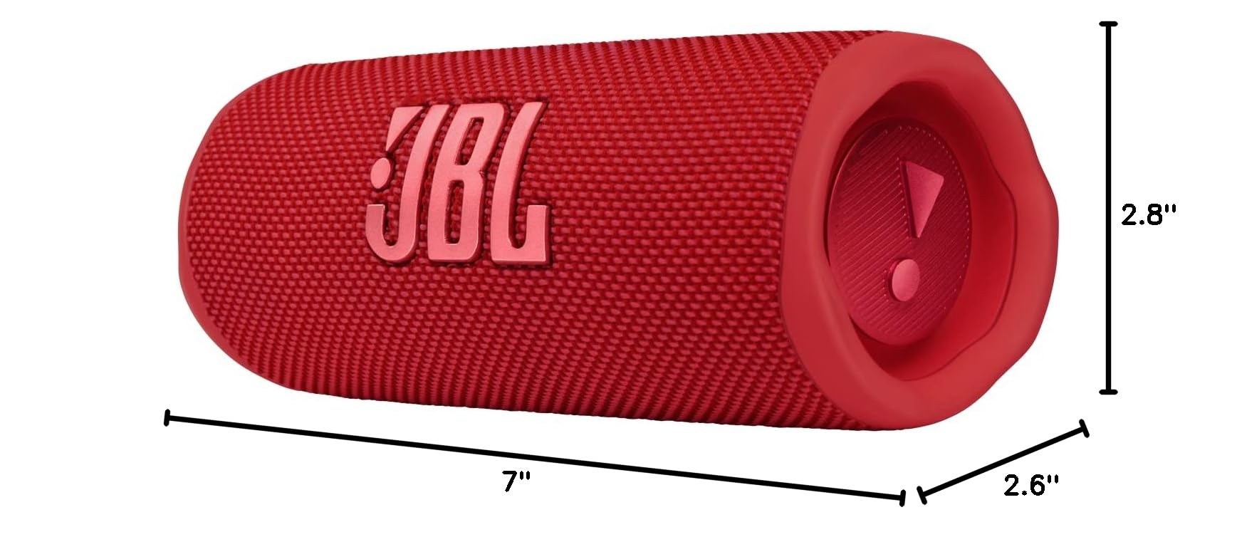 JBL FLIP 6 Waterproof Bluetooth Speaker with gSport Carbon Fiber Case - Portable Wireless Speaker for Outdoor, Beach, Pool & Travel (Red) - Perfect for Parties, Camping & Water Activities