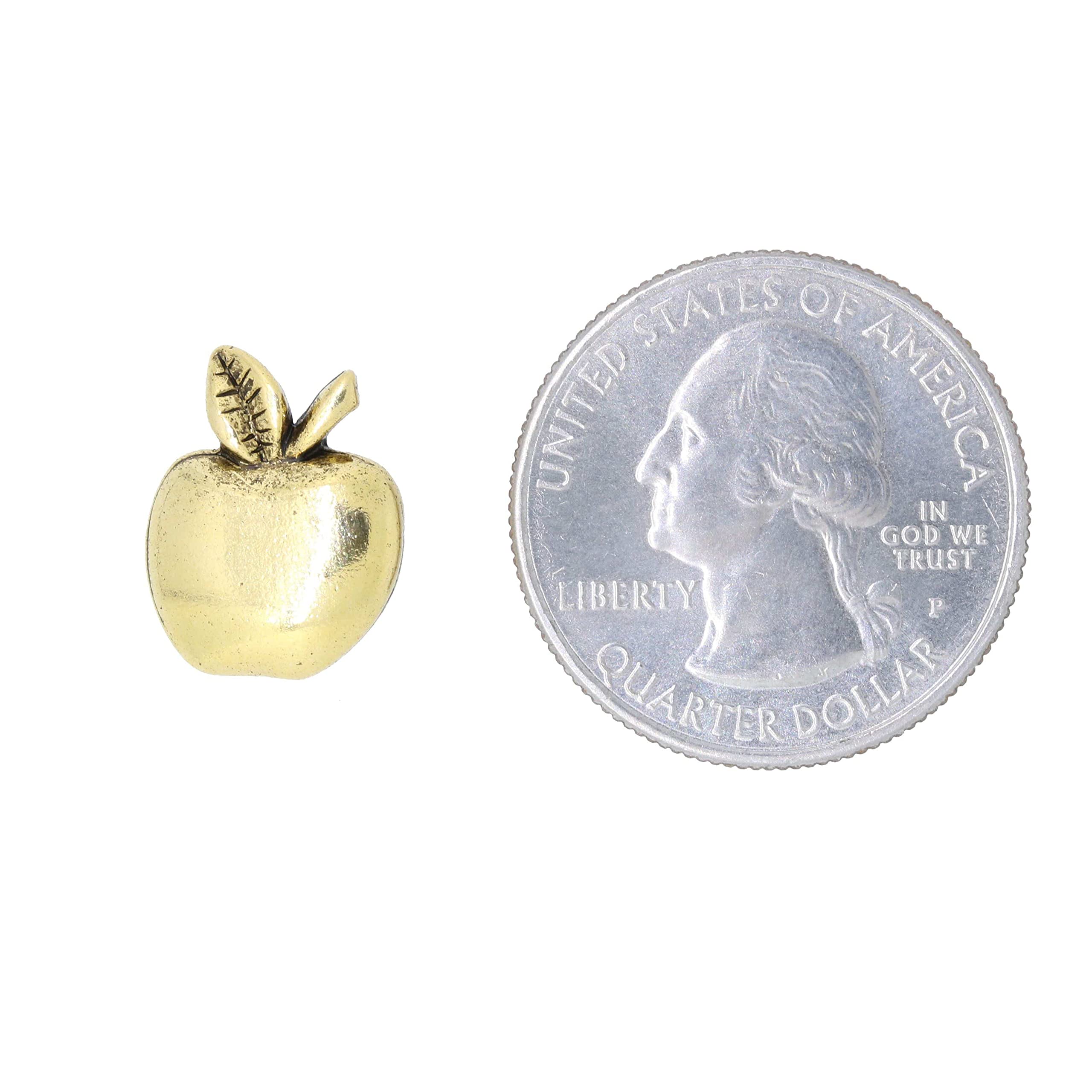 Jim Clift Design Apple Gold Lapel Pin - Elegant & Stylish Accessory for Suits, Blazers, and Formal Occasions