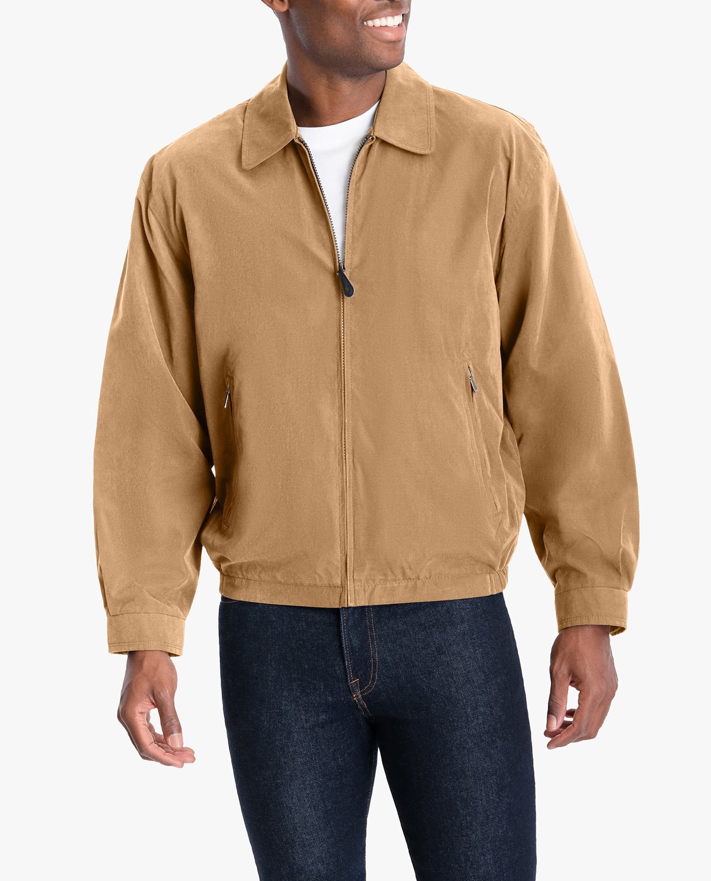 Lightweight Auburn Zip Front Golf Jacket for Men - Breathable & Comfortable for Golfing, Outdoor Sports & Casual Wear